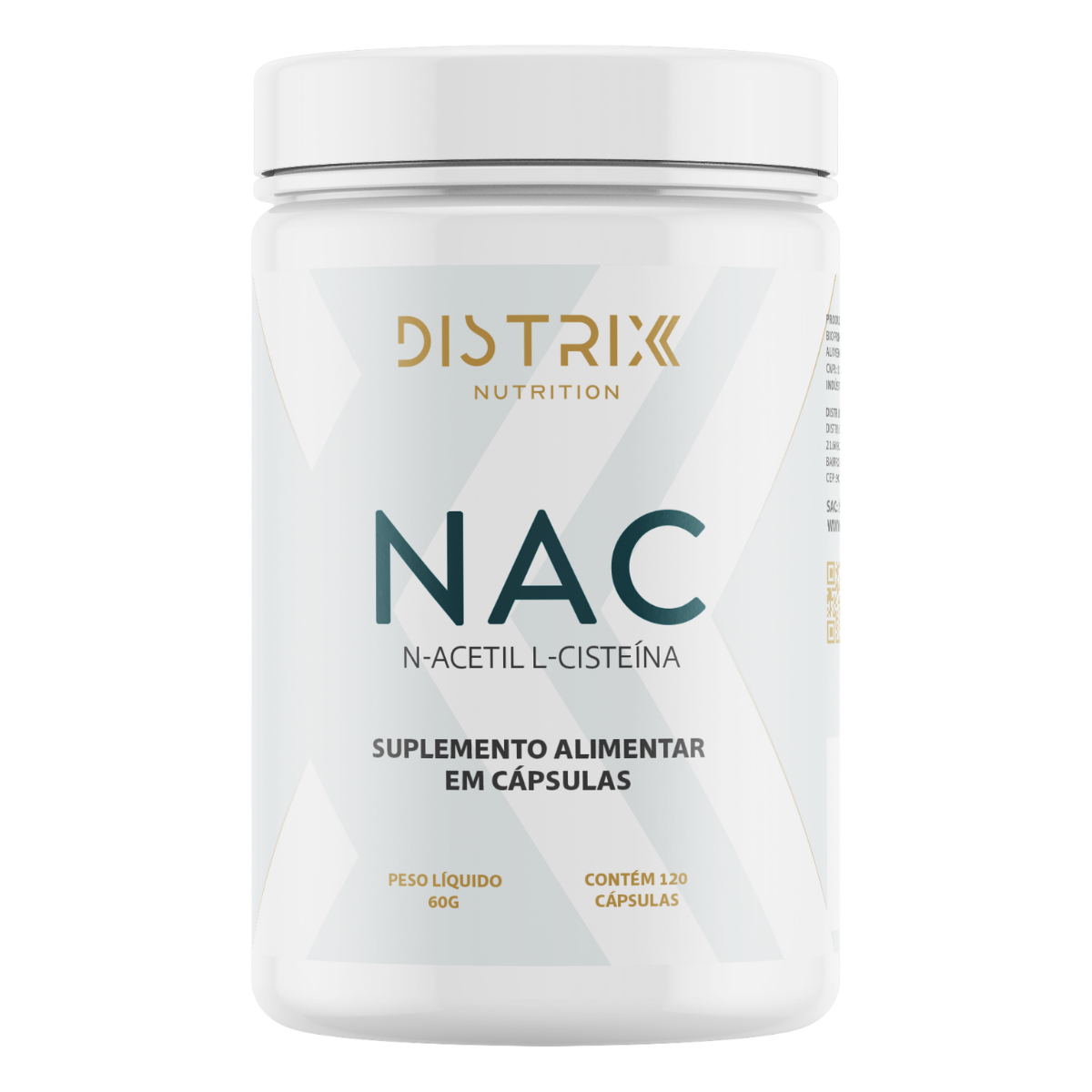 NAC 120 cápsulas Distrix Nutrition